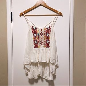Ecoté Urban Outfitters Boho High-Low Tank Top